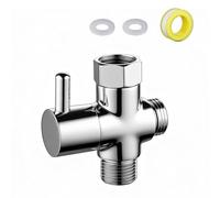 Jomdjmskes Deviatore Doccia, Valvola per Doccia, G1/2 Deviatore Rubinetto Colonna 3 Vie, Ottone Massiccio Valvola Deviatore, Universale Adattatore Commutazione per Doccetta e Soffione Fisso