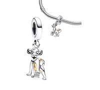 JOME Charm in Argento 925 | Ispirato al Mondo Magico di Disney | Compatibile con Braccialetti Europei (Simba Edizione 100° Anniversario)