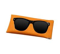 Jomewory Borsa da viaggio per occhiali da sole,Custodia morbida per occhiali - Borsa per trasporto di occhiali in pelle PVC Fodera in flanella Apertura a rimbalzo automatico per le donne