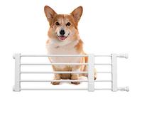 Jomewory Cancelli per animali domestici per cani, cancello retrattile a bassa sicurezza per cuccioli e animali domestici, cancelli di sicurezza per bambini con 2 cuscinetti antiscivolo per porte,