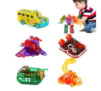 Jomewory Numero Robot Giocattoli - Robot numerici Che trasformano i Giocattoli di Action Figure - Numero di Blocco per l'insegnamento, premi per Le aule Scolastiche, premi di Carnevale STEM