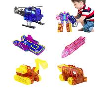 Jomewory Numero Robot | Robot numerici Che trasformano i Giocattoli di Action Figure,Blocco numerico Robot, Action STEM Classroom Block Numero Regali di Compleanno