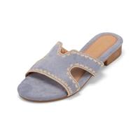 JOMIX Ciabatte da Spiaggia Estive Donna Pantofole Traspiranti e Morbide per Il Tempo Libero con Suola Antiscivolo Resistente All'usura Elegante e Semplice WFC250200-3 (Blu,40)