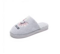 JOMIX Ciabatte Donna Inverno Peluche Pantofole da Casa con Ricamo Fiore | Ciabatte Comode per Interno, Caldo Morbide Leggere, Suola PVC Antiscivolo, Altezza Tacco 2 cm