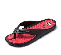 JOMIX Ciabatte Infradito Uomo Estive Infradito Uomo Mare Ciabatte Uomo Estive Infradito Casa Piscina Spiaggia SU8067 SG8064 (Nero Rosso, 40)
