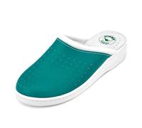 JOMIX Ciabatte Sanitarie Uomo Pantofole Ortopediche Antiscivolo Zoccoli Anatomici Comode Sabot Punta Chiusa Scarpe Lavoro per Infermiera OSS Estetista Farmacia ITU1758 Verde 44