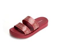 JOMIX Morbido e Confortevole Ciabatte da Donna Elegante Open-toe Non Sarà Noioso Piedi Ideale per L'estate SD9070 (Rosso,40)