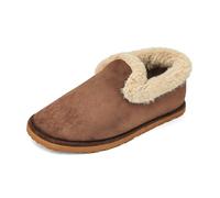 JOMIX Pantofole Donna Invernali Babbucce Pelose Chiuse Calde Ciabatte Pelliccia Elegante da Casa Scarpe Termiche da Inverno Imbottite con Suola Memory Foam Made in Spagna JX0006 Marrone Scuro 41