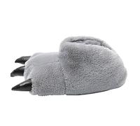 JOMIX Pantofole Donna Invernali Ciabatte Calde da Casa Ciabattone Bambini Divertente Ragazza Pelo Zampe Drago Scaldapiedi Dinosauro Inverno Peluche MD7340-4 (Grigio Chiaro 38/39)