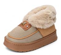 JOMIX Pantofole Donna Invernali Suola Rialzata Antiscivolo Fodera Pelosa Morbide Calde Confortevoli Pantofole Donna Chiuse Struttura Resistente Per Ambienti Interni