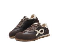 JOMIX Scarpe Donna Sneaker retrò Ginnastica Scamosciato Antiscivolo | Tomaia liscia in scamosciato sintetico, Suola gomma antiscivolo, Per città e passeggiate, Quattro stagioni.