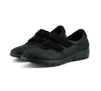 JOMIX Scarpe Strappo Donna Ortopediche Pantoscarpe Comode da Anziani per Piedi Gonfi Ciabatte Invernali Diabetiche ESW2526 Nero 37