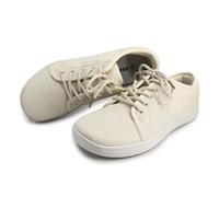 JOMIX Scarpe Uomo Comode in Tela Scarpe Barefoot Uomo Pianta Larga con Toe Box Ampio Sneakers Estive Leggere Traspiranti Scarpe Basse Casual Sportive con Lacci Beige 43
