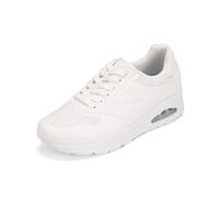 JOMIX Sneakers da Uomo Outdoor Casual Scarpe Sportive Antiscivolo Traspirante Non sarà Piedi Soffocante Morbida e Confortevole MOS250589-2 (Bianco,44)