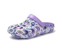 JOMIX Zoccoli per Donna Estate Scarpe Ciabatte Piscina Spiaggia Antiscivolo Zoccoli in Eva Gomma SD9440 (Viola,41)