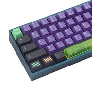 JOMKIZ Copritasti in PBT, 135 Tasti Sublimazione del Colore Copritasti con Profilo Ciliegio con Barra Trasparente 7U Set di Copritasti Giapponesi per Interruttori Cherry MX Tastiera Meccanica