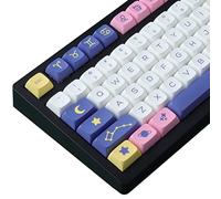 JOMKIZ Keycaps, 132 tasti PBT, set di copritasti con profilo XDA, stampa a sublimazione, layout americano, per tastiere meccaniche Cherry MX