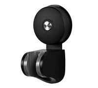 JOMOLA Supporto Doccia Ventosa rimovibile Supporto per soffione doccia a ventosa Riutilizzabile senza trapano Impermeabile Acciaio Inossidabile Supporto per doccia regolabile a 45°, Nero Opaco