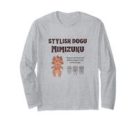 JOMON DOGU Divertente e Rilassante Archeologia MIMIZUKU-DOGU Maglia a Manica