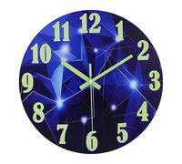 jomparis Orologio da esterno impermeabile, 30,5 cm, con luce notturna, in vetro, per piscina, patio, bagno