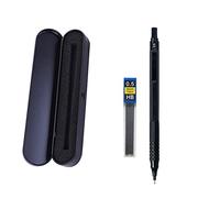 JOMPENS 0.3 0.5 0.7 2.0mm matita automatica Matita meccanica retrattile in metallo basso centro di gravità. Può essere utilizzato per lo schizzo degli studenti (0.5 Penna nera Scatola regalo nera)