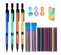 JOMPENS 8 pz/set 2.0mm Matite Meccaniche Set With72 Pezzi 2b Colorato Ricarica Piombo Scrittura Ufficio Arte Schizzo Disegno Scuola Ufficio