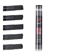 JOMPENS Mina di ricambio cancellabile per matita meccanica da 90 mm, grande capacità, 0,5/0,7/0,9/1,3/2,0 mm, nera 2B, anima in grafite 2B, facile da trasportare, adatta per schizzi, cancelleria da
