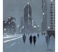 Jon Barker il Flatiron Building, New York, 40 x 40 cm, Motivo: Impronte in Tela, Colore: Multicolore