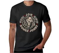 Jon Bones Jones Lion Face T-Shirt Tops Kawaii Clothes for Men Graphic