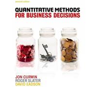 Jon Curwin Roger Slater David Quantitative Methods for Business Dec (Tascabile)