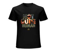 Jon Jones T-Shirt Not Quite Human T-Shirt Black-Navy Short Sleeve for Men-Wo Men Hot Summer Casual Tee Shirt BlackM Black M
