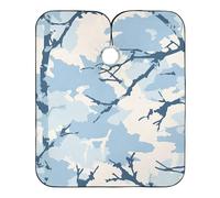 Jon Klassen - Mantella da barbiere impermeabile per bambini, con chiusura a scatto regolabile, design mimetico, per bambini, 165 x 139,7 cm