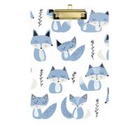 Jon Klassen Style Fox Sky Blue Lavanda Bianco Paramedico Appunti Foro Standard per il Primo Anno Insegnante Must Haves Dimensioni 9 x 12.5 Tabla para escribir