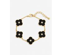 Jon Richard Jon Richard Mother Of Pearl Polished Clover Bracelet one Oro