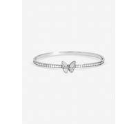 Jon Richard Jon Richard Pave and Mother of Pearl Butterfly Bangle one Argento