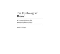 Jon Roeckelein The Psychology of Humor (Copertina rigida)