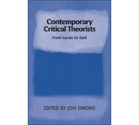 Jon Simons Contemporary Critical Theorists (Tascabile)