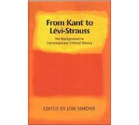 Jon Simons From Kant to Levi-Strauss (Tascabile)