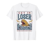 Jonah And The Whale Funny Christian Bible Story God Maglietta