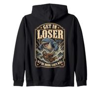 Jonah And The Whale Get in Loser Were Doing Gods Will Funny Felpa con Cappuccio