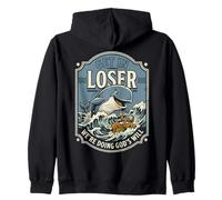 Jonah And The Whale Get in Loser Were Doing Gods Will Funny Felpa con Cappuccio