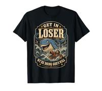 Jonah And The Whale Get in Loser Were Doing Gods Will Funny Maglietta