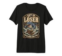 Jonah And The Whale Get in Loser Were Doing Gods Will Funny Maglietta Premium