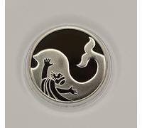 Jonah in the Whale / Belly of the Fish 2010 Biblical Art Silver Proof-Like 1NIS