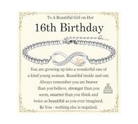 JONAKO Braccialetto per il 13° 16° 18° 21° compleanno, regalo per ragazze, Rame