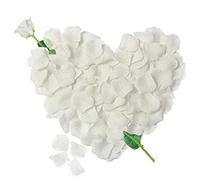 Jonami 3000 Petali di Rosa in Seta Artificiale Bianchi per Decorazione Romantica, San Valentino, Anniversario Matrimonio e Fidanzamento