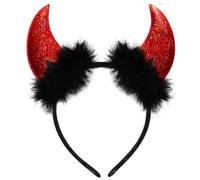 Jonami Corna Diavolo Cerchietto per Capelli Carnevale Diadema Halloween Accessori Festa Costume per Capelli Copricapo