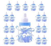 Jonami Decorazioni Festa Nascita Bambino, 18 Biberon Portaconfetti Blu per Baby Shower Maschietto o Bomboniera Battesimo (4cm*4cm*9cm) -18Pz-