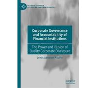 Jonas Abraham A Corporate Governance and Accountability of Fi (Copertina rigida)