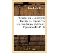 Jonas Daniel Me Principes sur les questions transitoires, considérée (Tascabile)